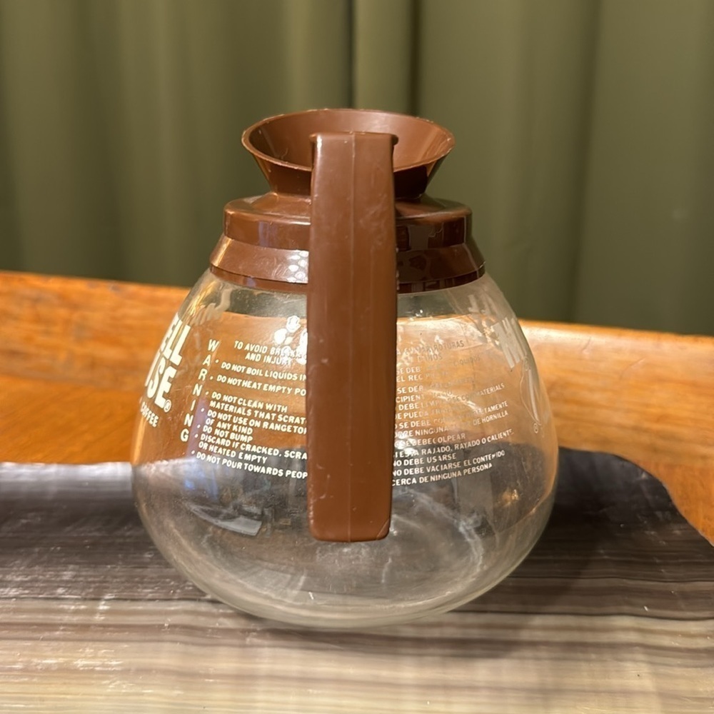 Vintage Maxwell House Glass Coffee E-174 Carafe Vintage Maxwell House Coffee Pot - Picture 5 of 13
